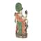 26.5" Gold Ganesh Sculpture with Green, Blue & Red Accents